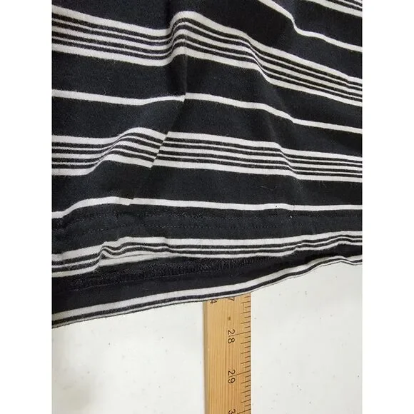 Lacoste Striped V-neck T-shirt - sz 6 - Picture 5 of 6